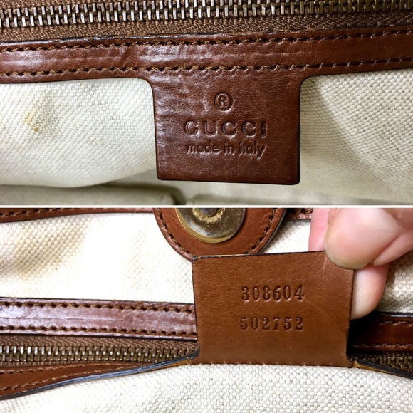 Gucci authentic brown monogram canvas tote bag - Picture 13 of 15